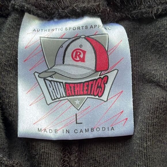 Rare Run Athletics Big Baggy Poly/Cotton Blend Velour Shorts Mens L - Picture 2 of 9